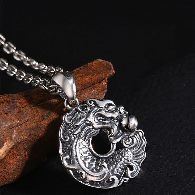 Buddha Stones Koi Vis Draak Vrede Gesp Rijkdom Ketting - image 1