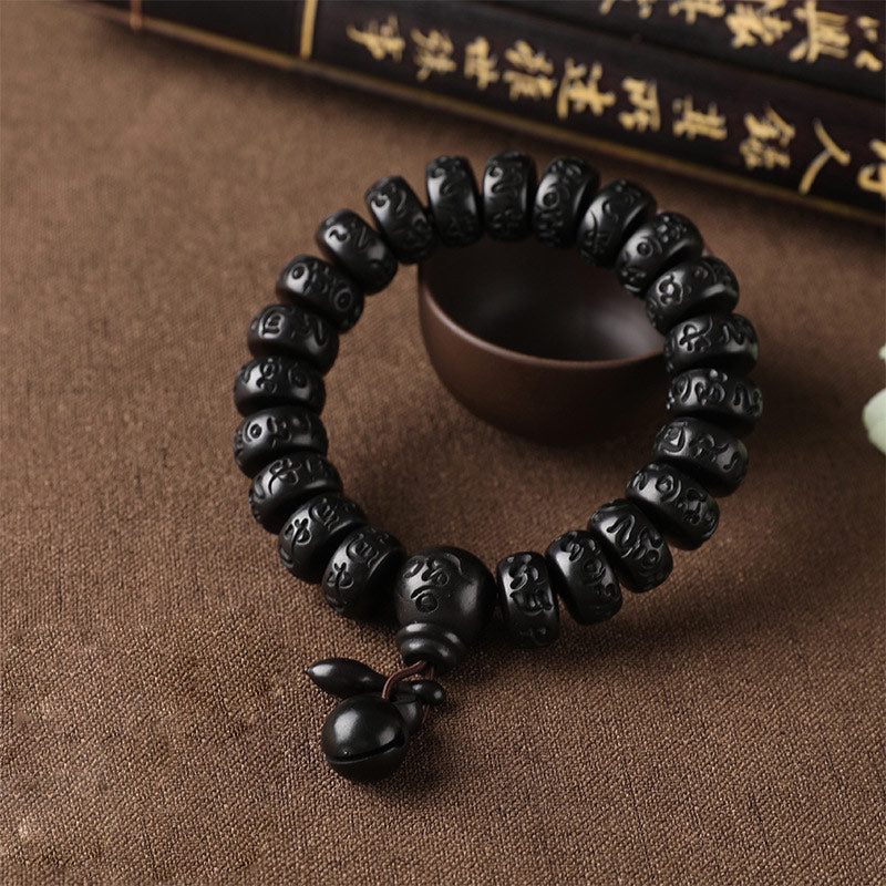 Buddha Stones Tibetaanse Armband ter bescherming tegen blikseminslag van hout - image 3