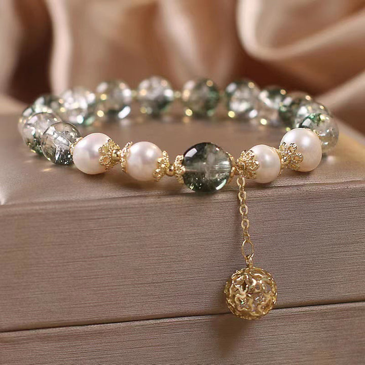 Buddha Stones Groene Phantom Parel Zelfacceptatie Armband - image 2