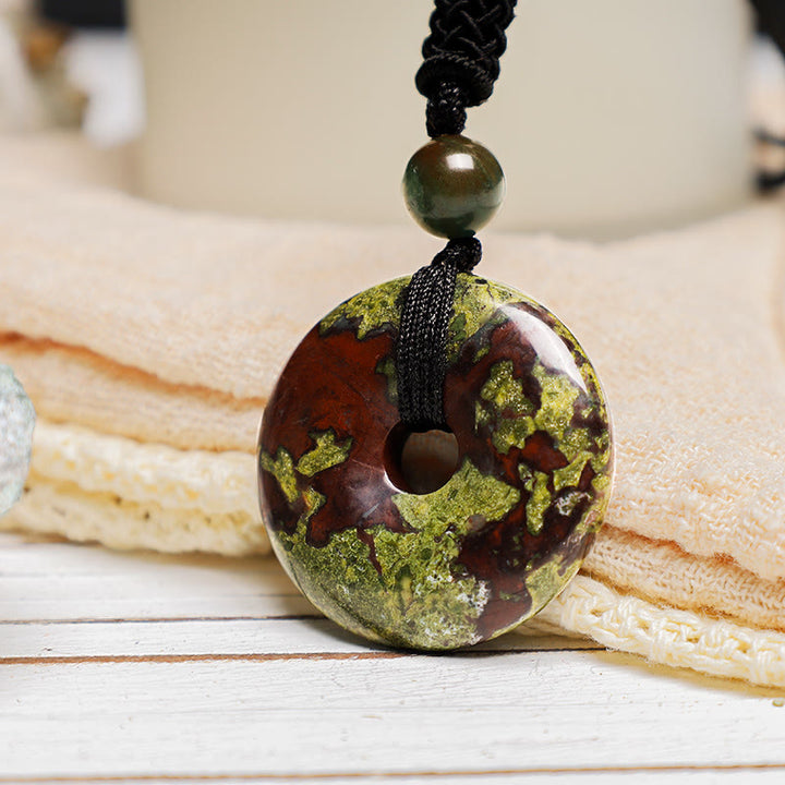 Buddha Stones Geluksmunt hanger met helende kristal edelsteen Ketting - image 25