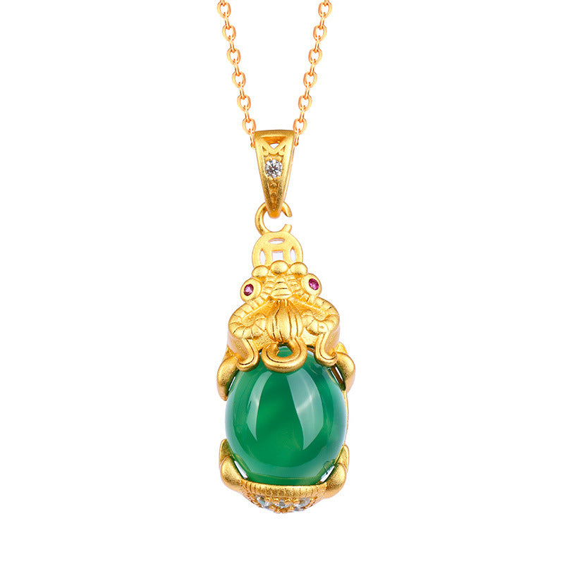 Buddha Stones Natuurlijke jade PiXiu Ketting - image 0
