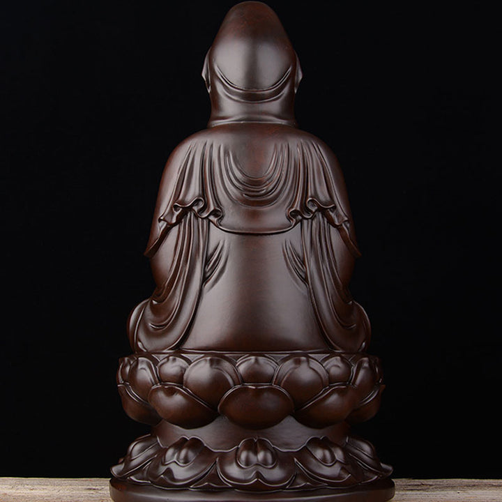 Buddha Stones Avalokitesvara Ebbenhout Lotus Harmonie Zegen Huisdecoratie - image 4
