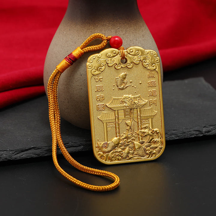 Buddha Stones Feng Shui geluksster Wenchang Pen Pagode Koi Vis Auto Hangdecoratie - image 1