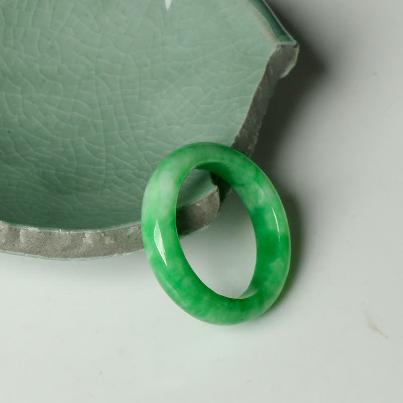 Buddha Stones Jade Ring - image 1