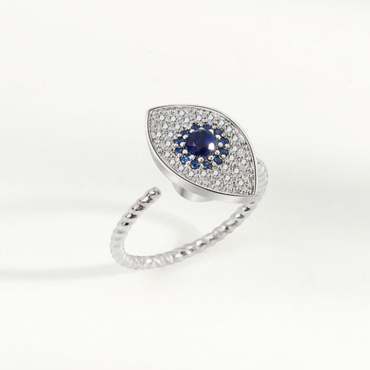 Draaibare Ring van 925 sterling zilver met bescherming tegen het boze oog. - image 2