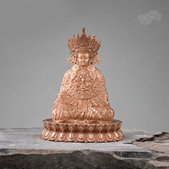 Buddha Stones Shakyamuni beeldje, symbool van mededogen, handgemaakt koperen beeldje ter decoratie - image 2
