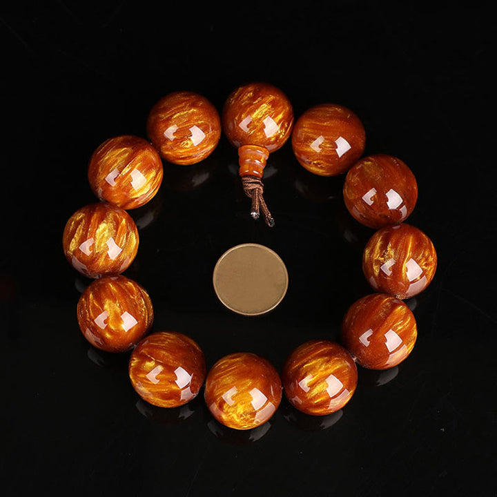 Buddha Stones Gouden Zeewilg Succes Positieve Armband Mala - 20mm - image 10
