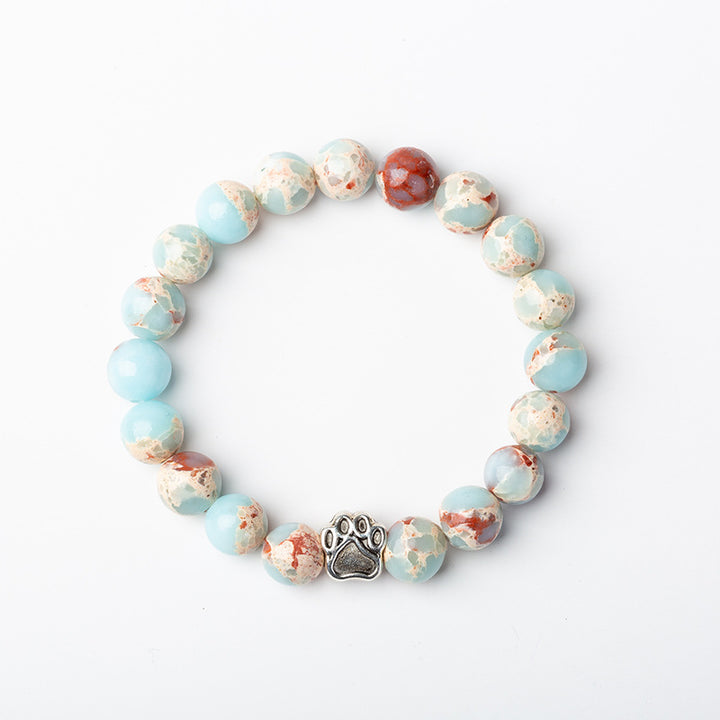 Indiase agaat groene agaat hondenpoot positieve kalmerende Armband - image 21