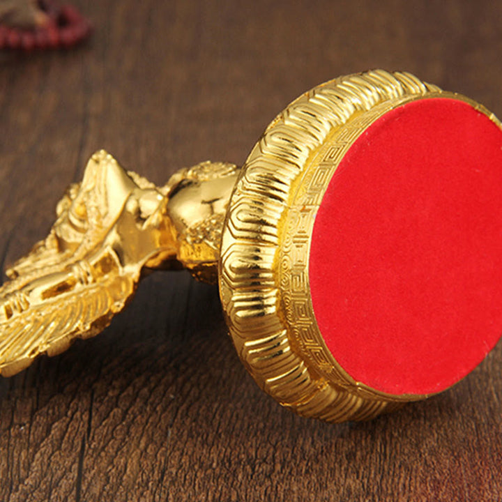 Buddha Stones Tibetaans gouden Garuda vogel legering bescherming huisdecoratie - image 9