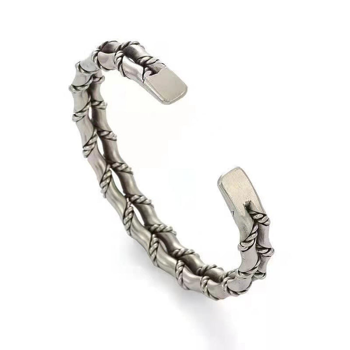 Buddha Stones Vintage dubbellaagse Manchetarmband met Bangle - image 2