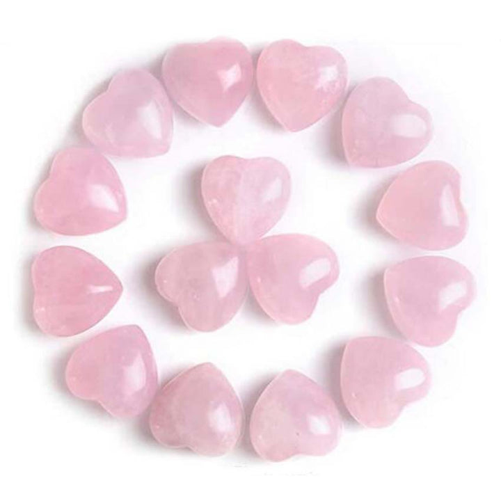 Natuurlijke amethist tijgeroogsteen liefdesdecoratie - Roze Kristal*15 stuks - image 5