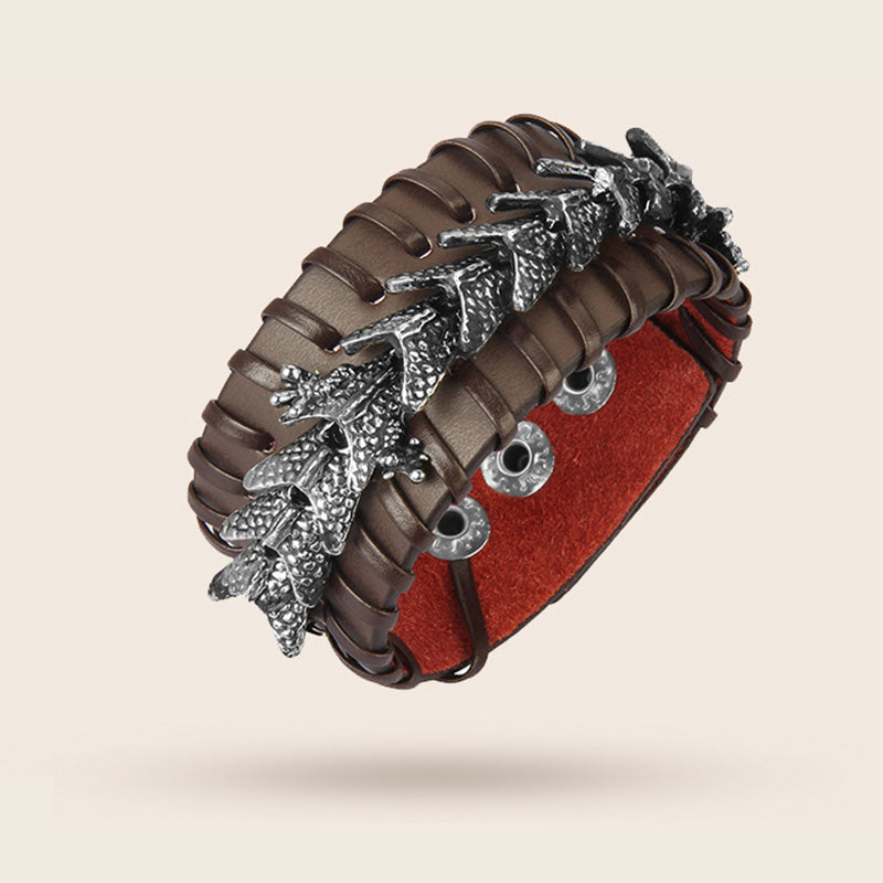 Buddha Stones Beschermende Armband van drakenleer - image 4