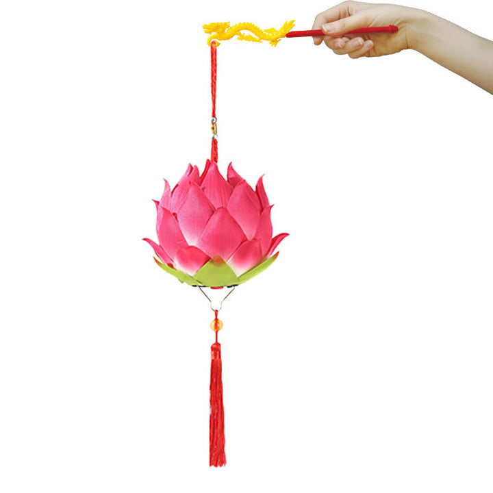 Buddha Stones DIY Lotusbloem Drakenlantaarn Kwastjes Lamp Decoratie - image 12