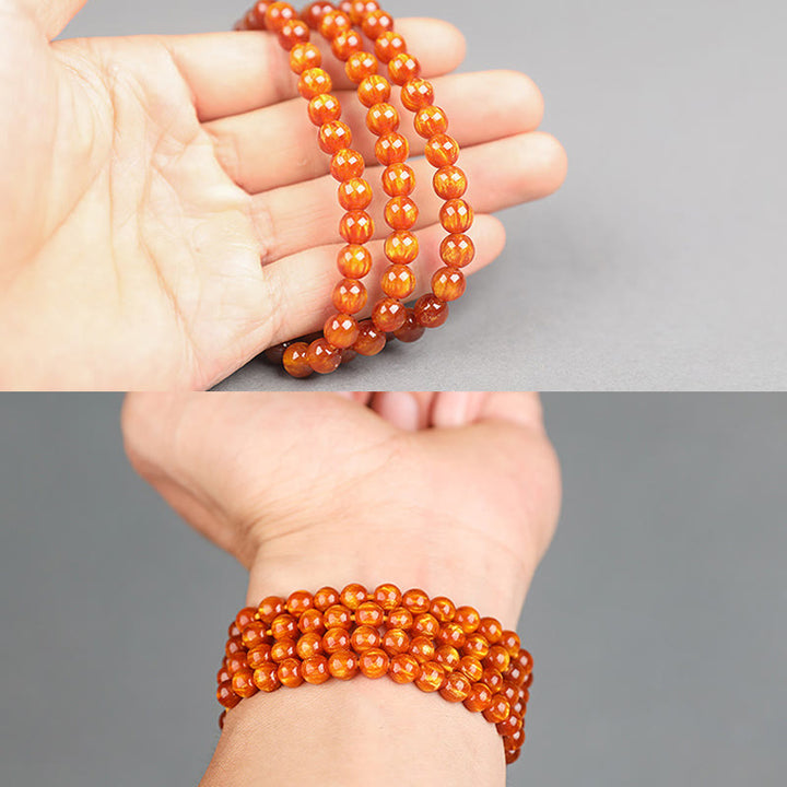 Buddha Stones Gouden Zeewilg Succes Positieve Armband Mala - image 16