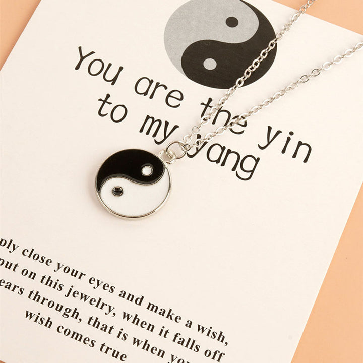 Buddha Stones 2 stuks Yin Yang Harmonie Balans Ketting - image 3