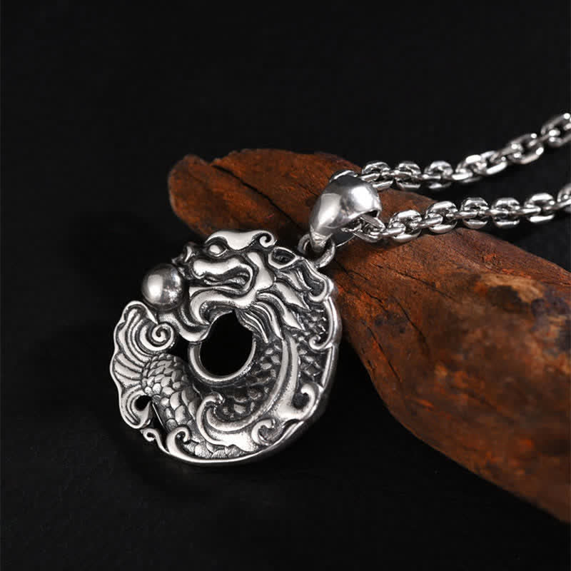 Buddha Stones Koi Vis Draak Vrede Gesp Rijkdom Ketting - image 7