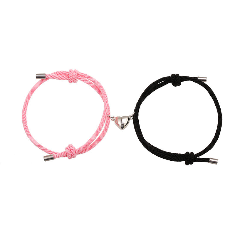 2 stuks magnetische Armband voor koppels - Roze &amp; Zwart - image 11