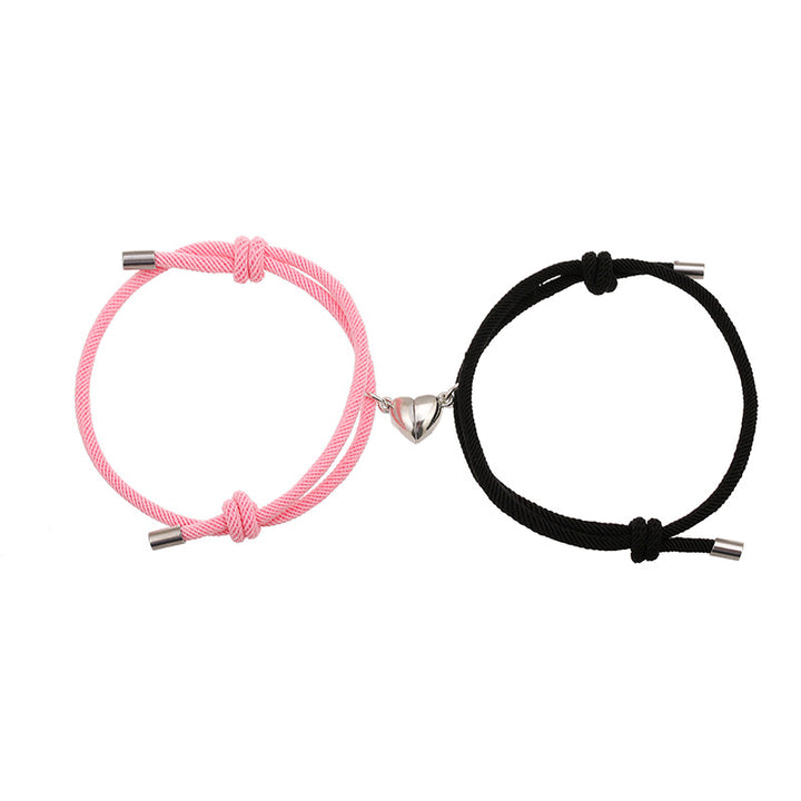 2 stuks magnetische Armband voor koppels - Roze &amp; Zwart - image 11
