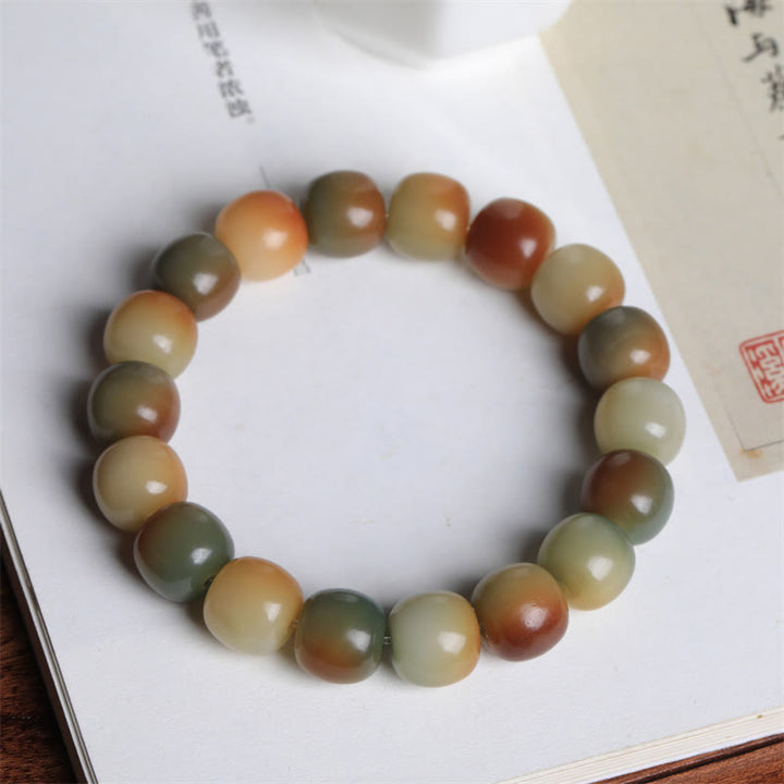 Buddha Stones Kleurrijke Bodhizaad Vredeswijsheid Armband - image 2