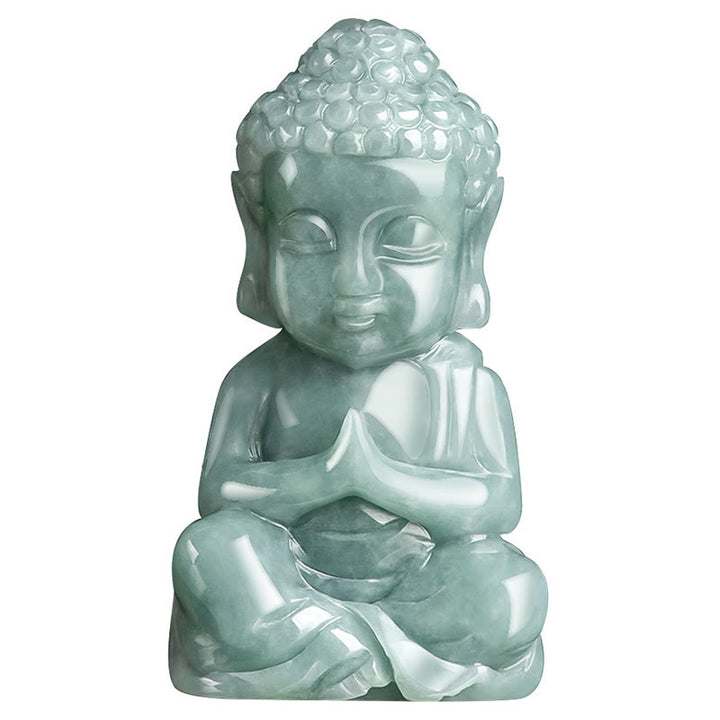 Buddha Stones Natuurlijke jade meditatie Boeddha amulet sereniteit Ketting - image 7