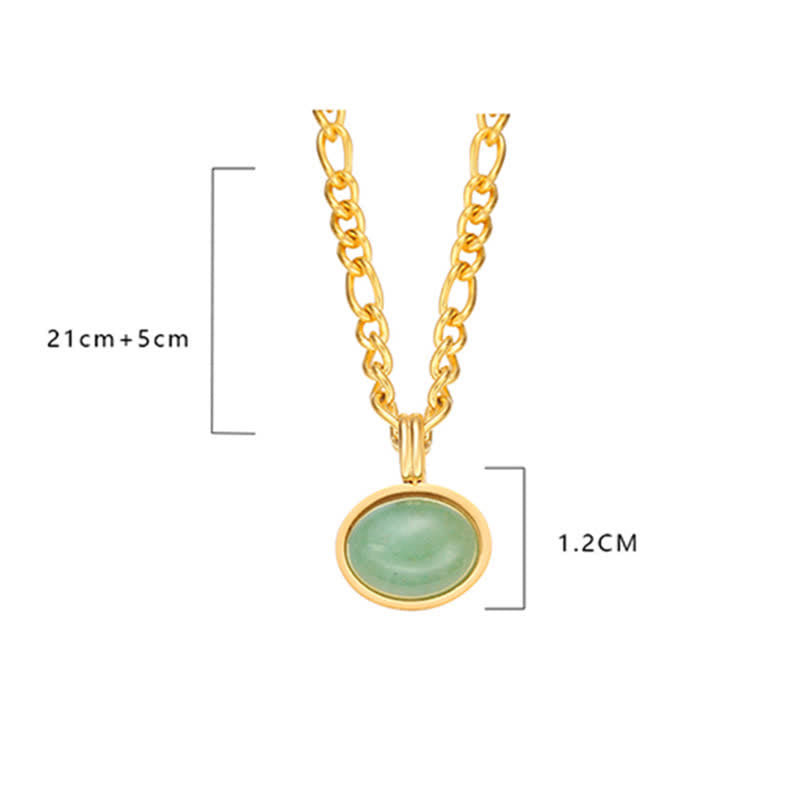 Ovale turquoise hanger van sterk titaniumstaal voor Ketting - image 14