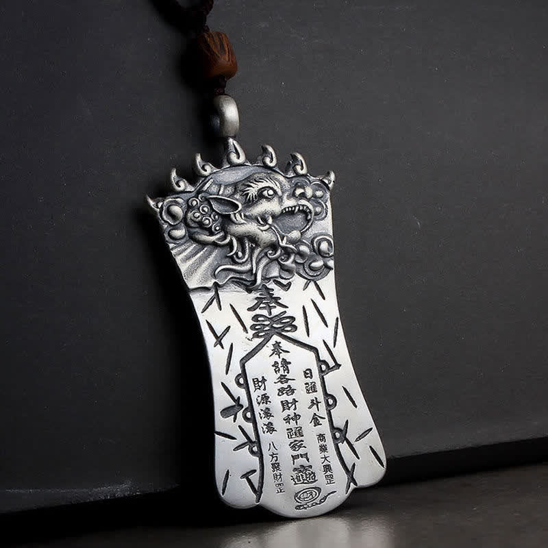 Buddha Stones FengShui Bagua PiXiu Cinnabar Balance Ketting - image 9