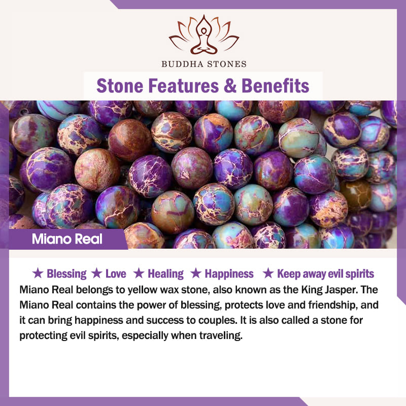 Buddha Stones Tibetaanse Paarse Miano Echte Kraal Harmonie Lotus Mala - image 9
