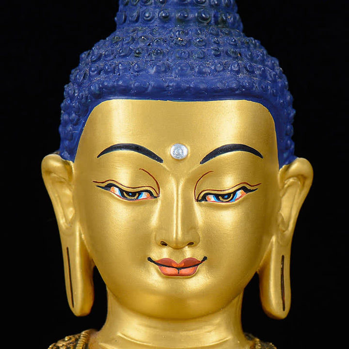 Buddha Stones Shakyamuni Mededogen Koperen Beeld Decoratie - image 6