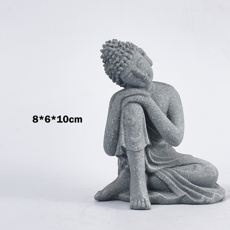 Buddha Stones Zittende meditatie Boeddha zegening Mededogen decoratie - image 9