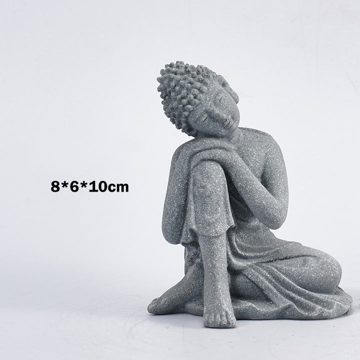 Buddha Stones Zittende meditatie Boeddha zegening Mededogen decoratie - image 9