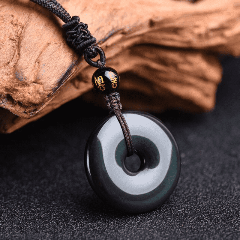 Buddha Stones Tibetaanse obsidiaan Ketting - image 12