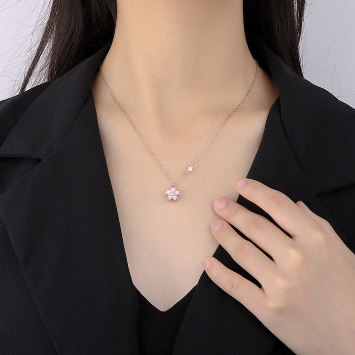 Buddha Stones 925 Sterling Zilveren Kersenbloesem Draaibare Ketting - image 7