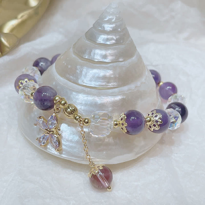 Buddha Stones Spirituele Armband van natuurlijk amethistkristal - image 6