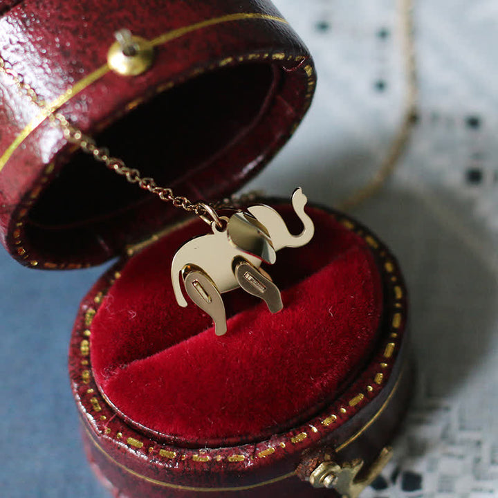 Olifant geluksketting met Ketting van titaniumstaal - image 8
