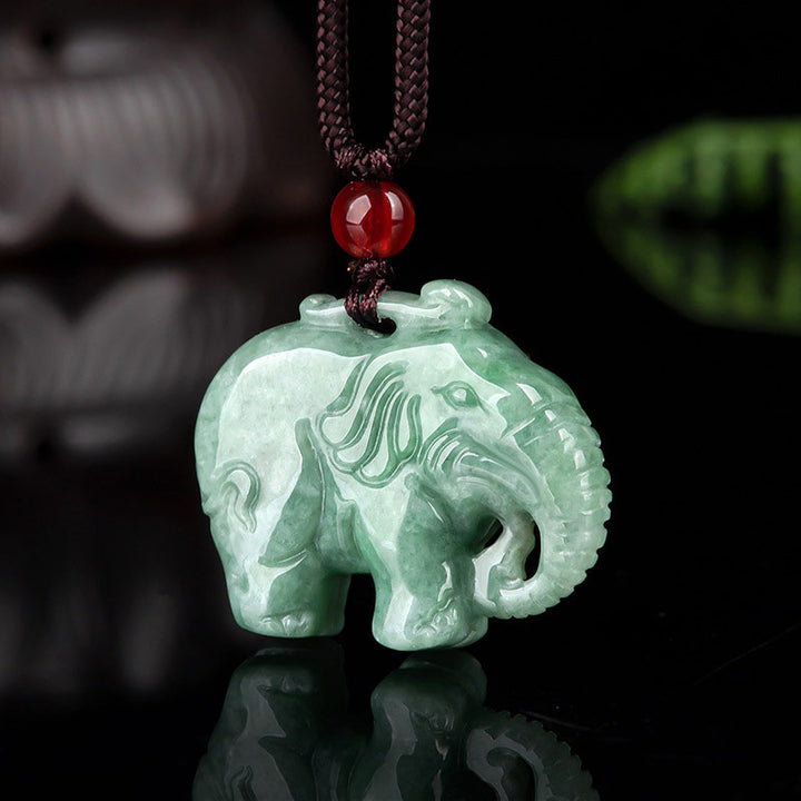 Olifant Jade Ketting met hanger - image 1