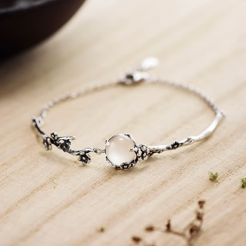 Buddha Stones Pruimenbloesem Chalcedoon Positieve Armband - Chalcedoon (Positieve♥Harmonie) - image 0