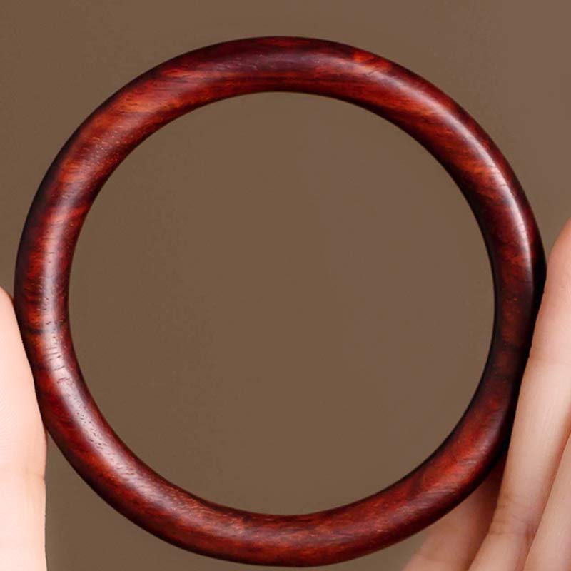 Buddha Stones Tibetaanse armband met kleine blaadjes, rood sandelhout en ebbenhout , Bangle-armband - image 3