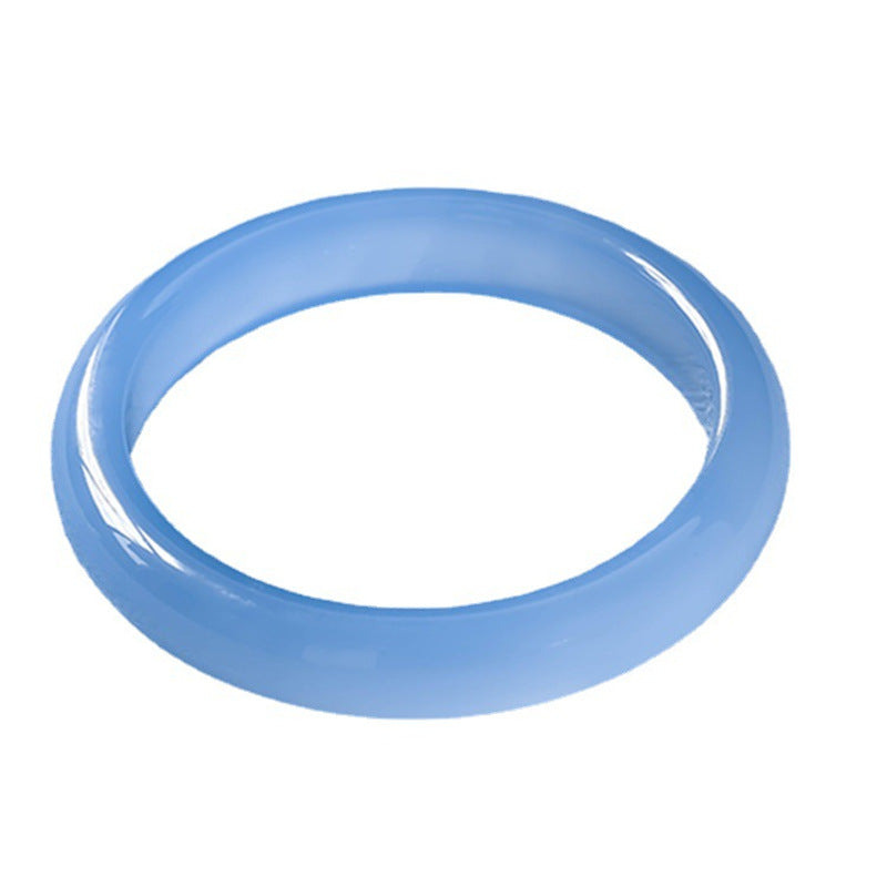 Buddha Stones Bangle-armband met blauwe chalcedoon voor emotioneel evenwicht - image 5