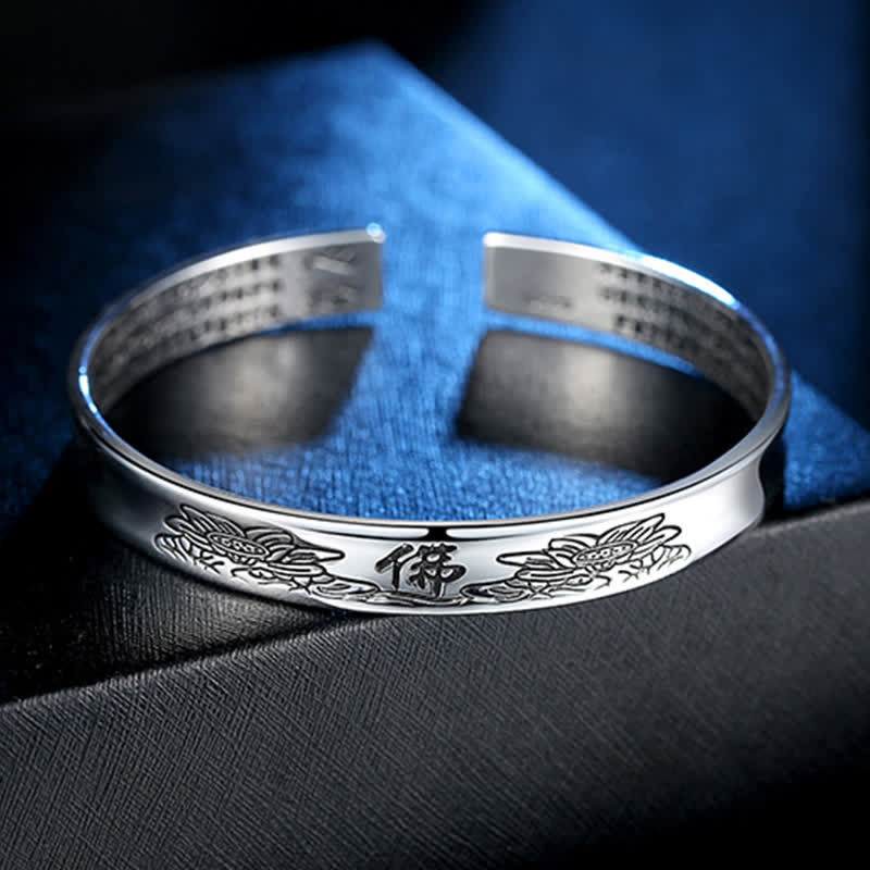 Buddha Stones Hartsoetra Mantra Bangle Vrede Koperen Manchetarmband - image 7