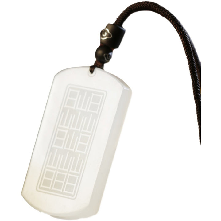Buddha Stones Witte jade PiXiu Yin Yang geluks- en Ketting - image 11