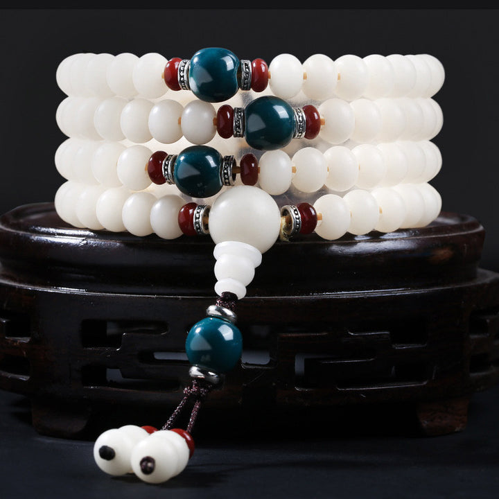 Buddha Stones Bodhi-kraaltje lotus zegen Armband - Bodhizaad - 10* 8mm - image 0