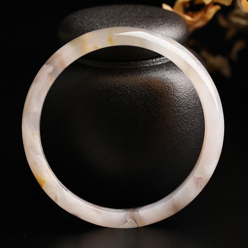 Natuurlijke Sakura Agaat Bangle-armband - image 1