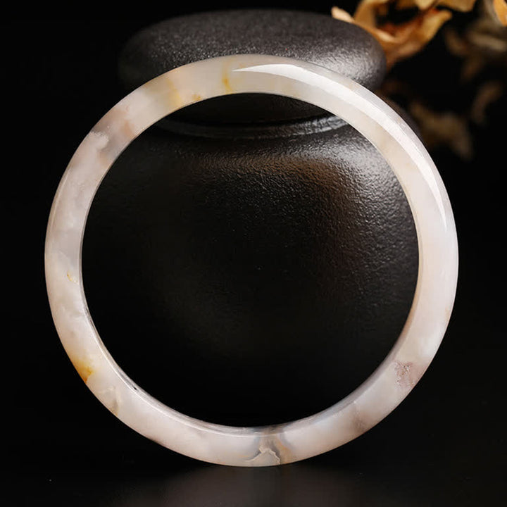 Natuurlijke Sakura Agaat Bangle-armband - image 1