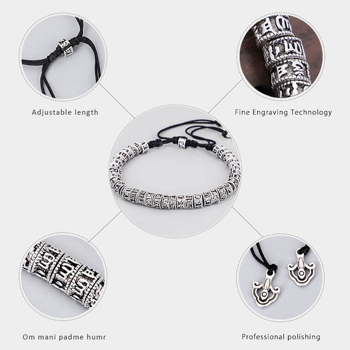 Buddha Stones Handgemaakte Tibetaanse Mantra Armband - image 5