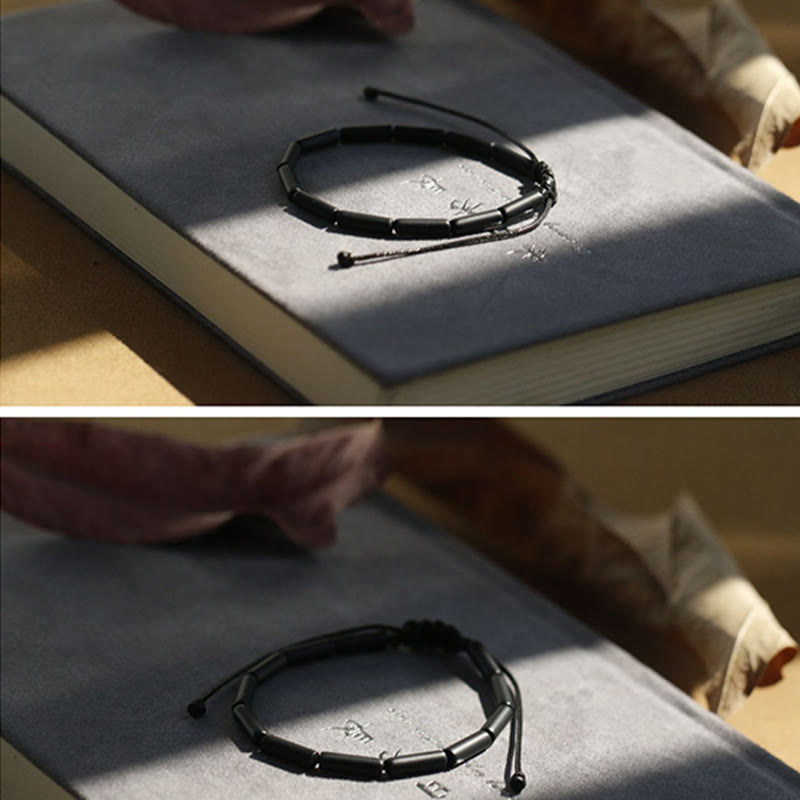 Buddha Stones Beschermende Armband met zwarte onyx kralen - image 7
