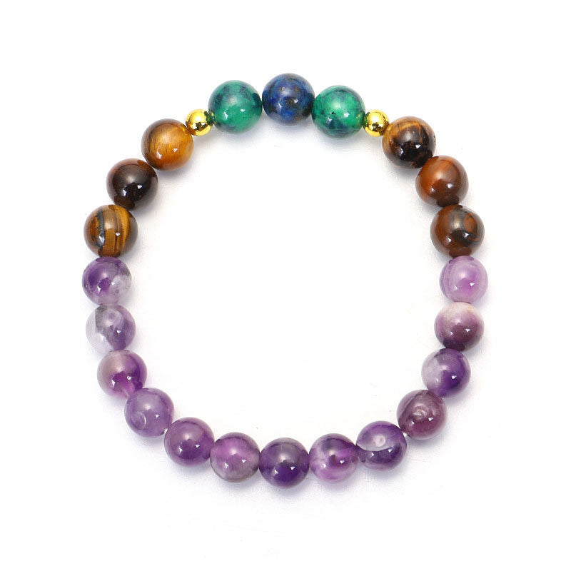Buddha Stones Tibetaanse amethist zuiverende Armband Mala set - image 9