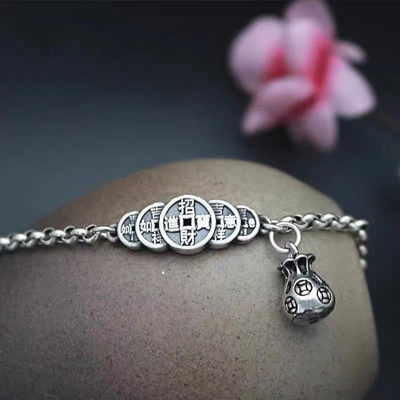 Buddha Stones Koperen munten geldzak rijkdom Armband - image 2