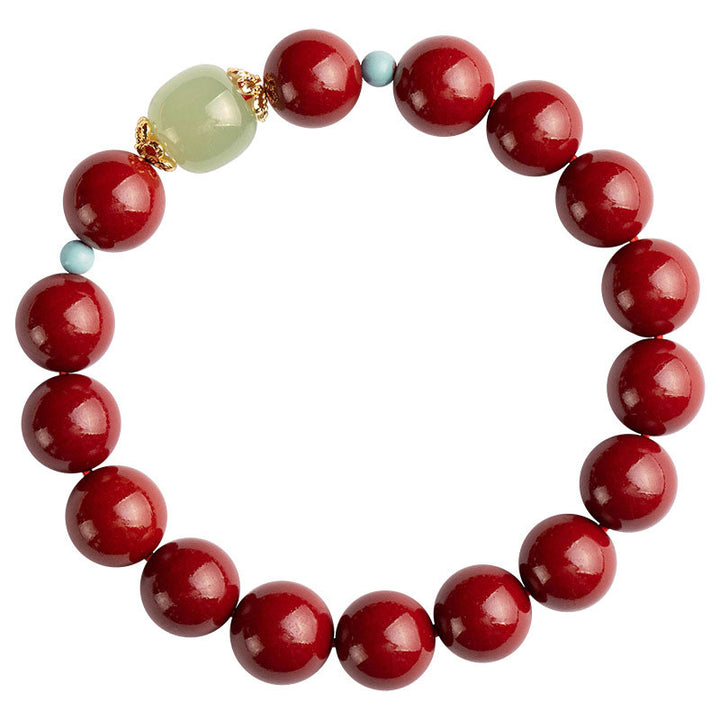 Buddha Stones Armband van cinnabergroene aventurijn - image 11