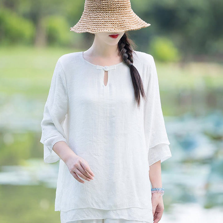 Tai Chi Meditatie Gebed Zen Spirituele Ochtendpraktijk Kleding Dames Set - image 10