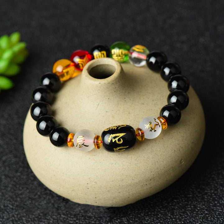 Tibetaanse zwarte onyx Armband - image 0